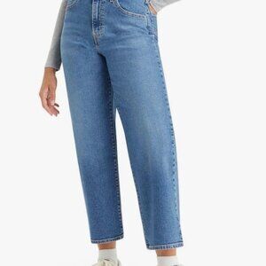Levi's High Rise Wide Leg Crop Jeans